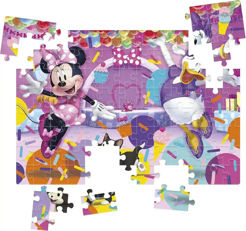 Rompecabezas 104 Piezas Minnie Y Daisy Disney Para Niños