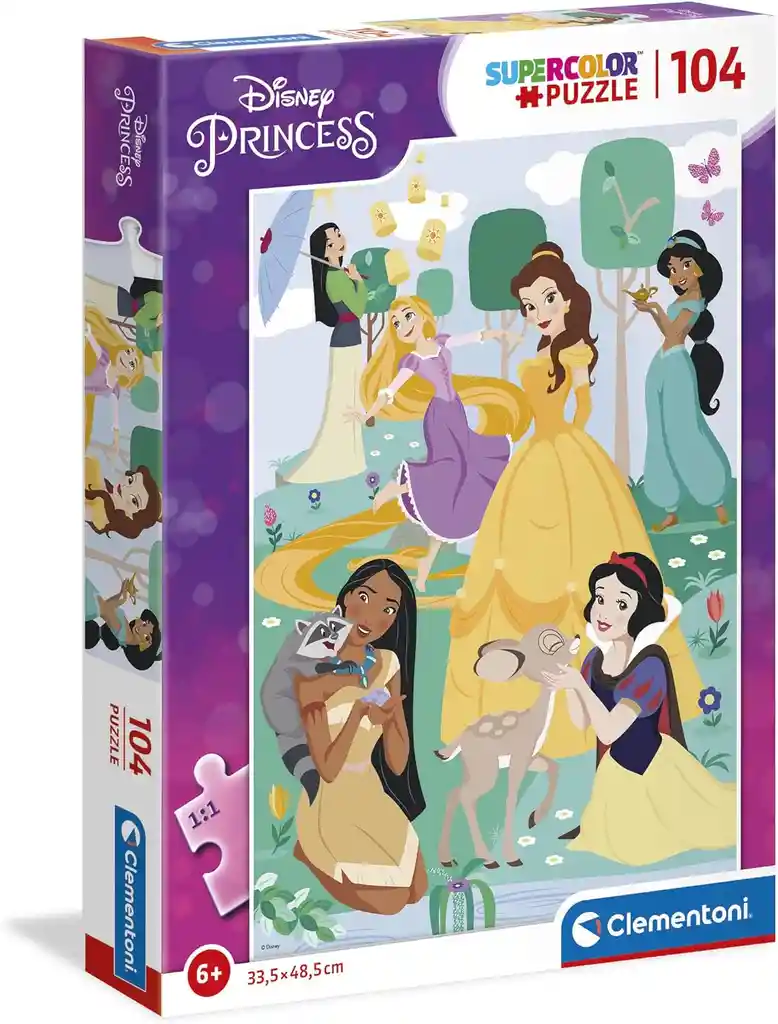 Rompecabezas 104 Piezas Princesas Disney Para Niños