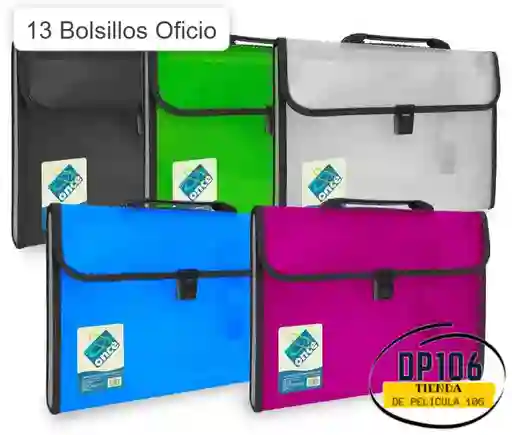 Carpeta / Folder Archivador 13 Bolsillos Oficio X 1 Und