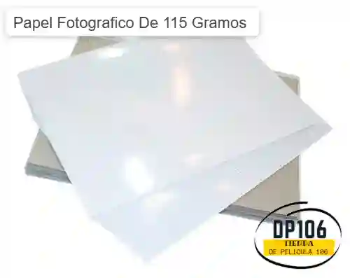 Papel Fotografico De 115 Gramos 5 Und