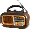 Radio Vintage Retro Café Bluetooth Portátil Am Fm Sw Compatible Con Tarjeta Micro Sd Usb