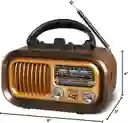 Radio Vintage Retro Café Bluetooth Portátil Am Fm Sw Compatible Con Tarjeta Micro Sd Usb