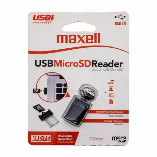 Usb Micro Sd Reader Maxell Mini