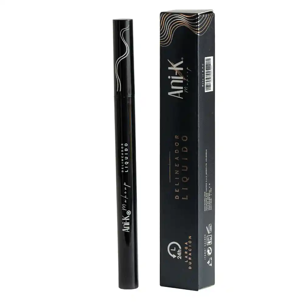 Delineador Liquido Radiante X2 Gr Ani-k Makeup