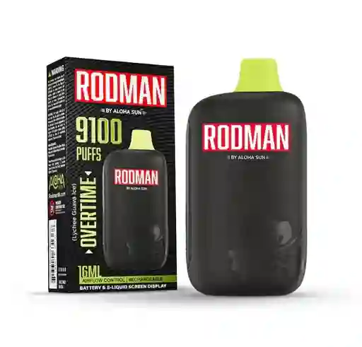 Rodman Aloha Sun 9100puff - Overtime (lychee Guava Ice)