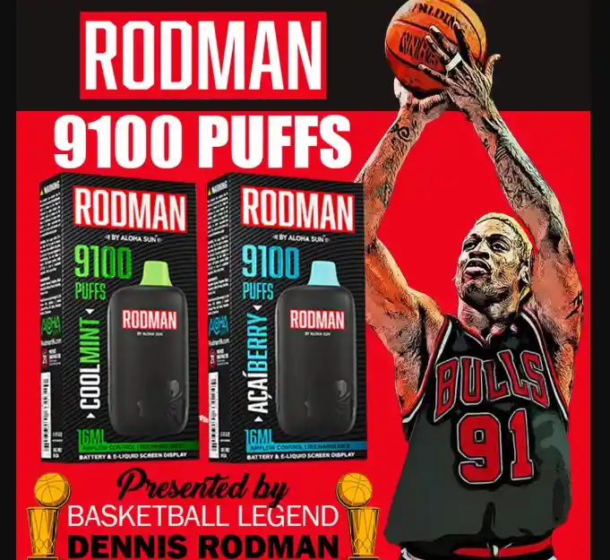 Rodman Aloha Sun 9100puff - Overtime (lychee Guava Ice)