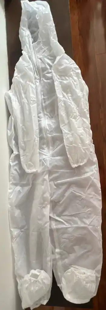 Overol Blanco Plastico Lavable Generico