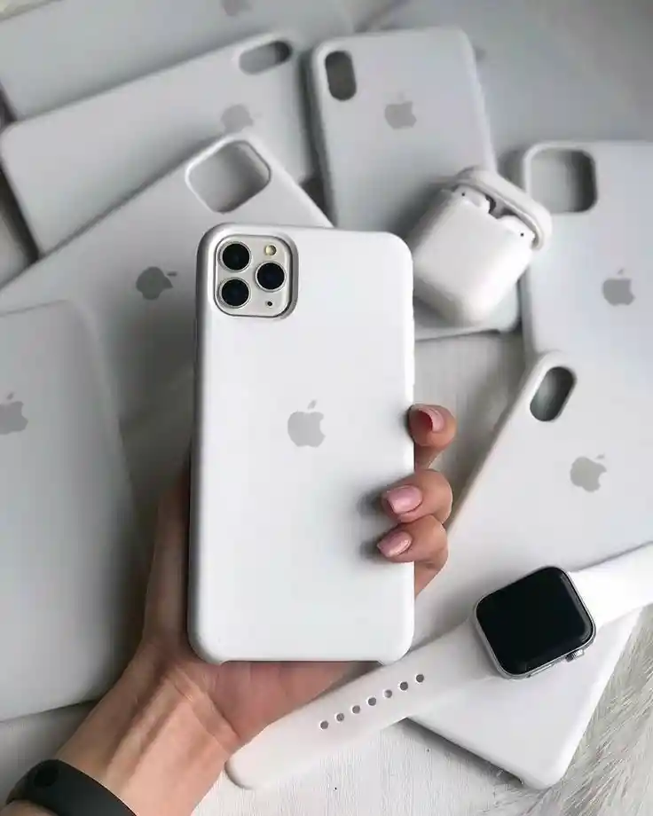 Silicone Case Iphone Iphone 11 Pro Max Blanco