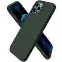 Silicone Case Iphone 12 Pro Max Verde Militar