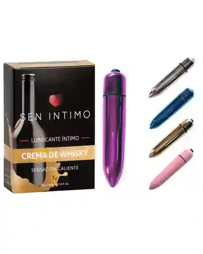 Lubricante Caliente Crema Whisky + Bala Vibradora