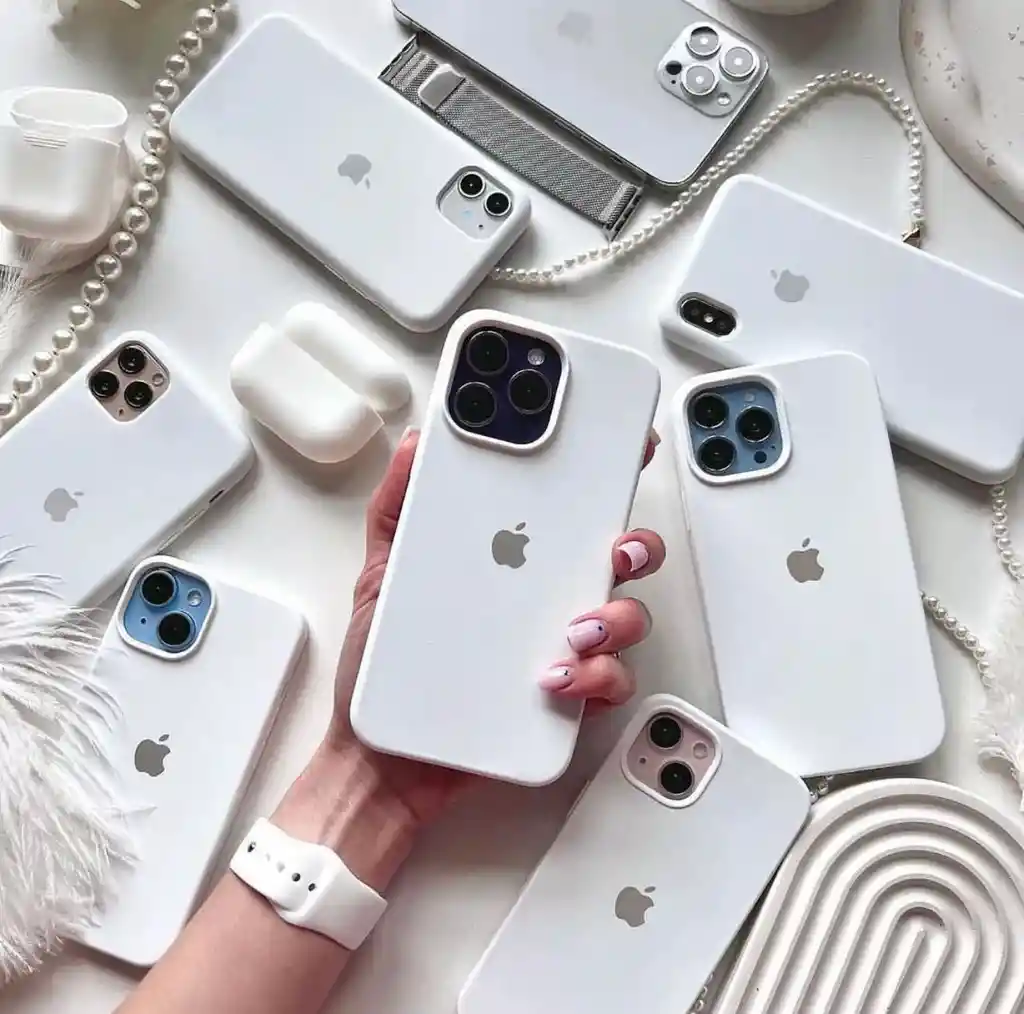 Silicone Case Iphone 13 Pro Max Blanco