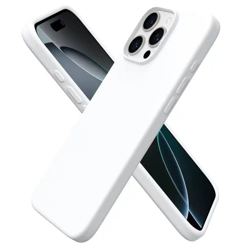 Silicone Case Iphone 13 Pro Max Blanco