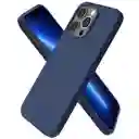Silicone Case Iphone 13 Pro Max Azul Oscuro