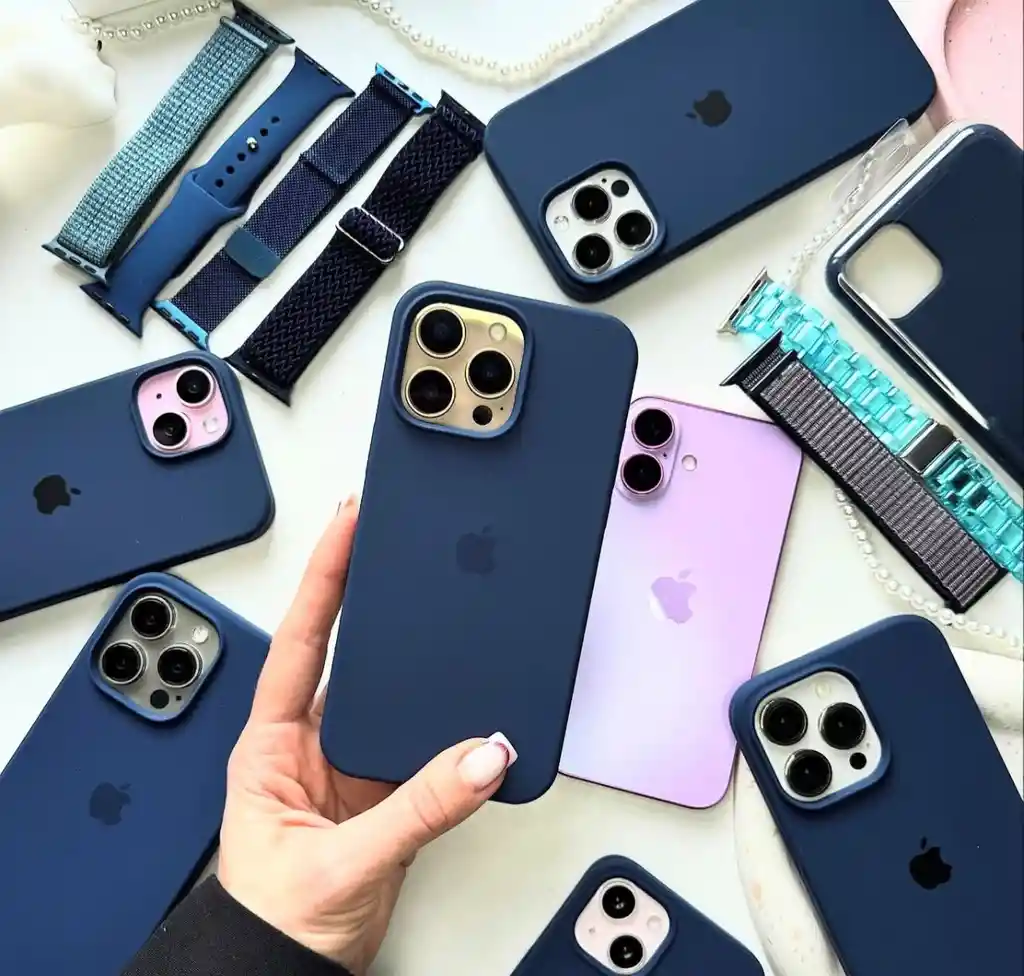 Silicone Case Iphone 13 Pro Max Azul Oscuro
