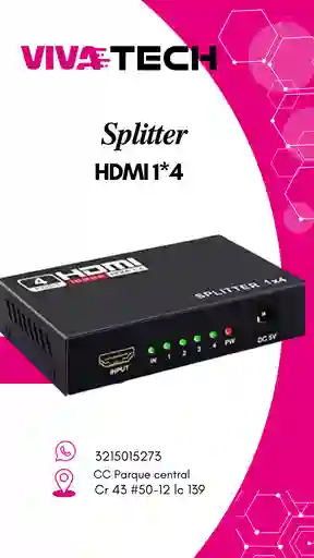 Splitter Hdmi 1*4