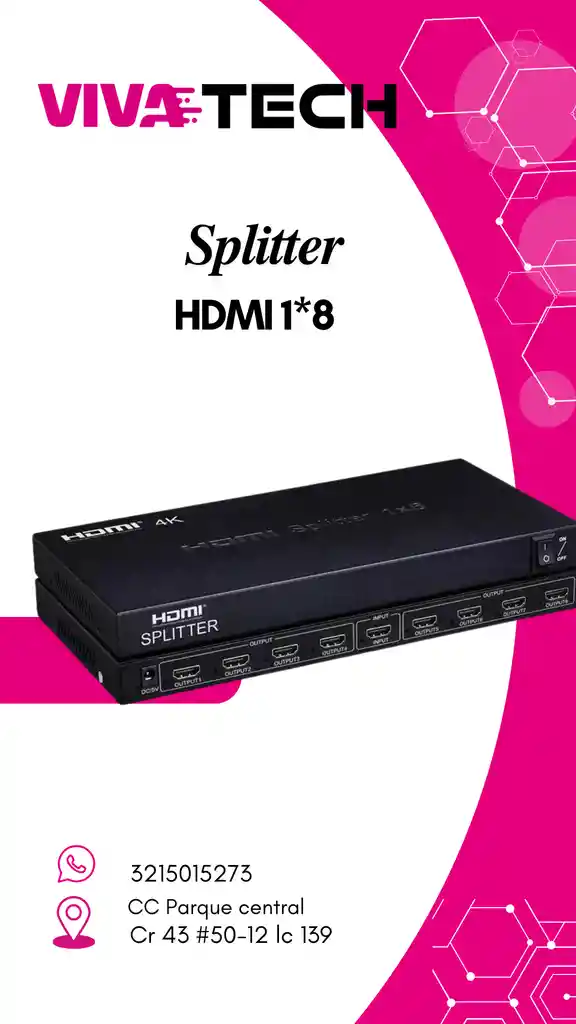 Splitter Hdmi 1*8