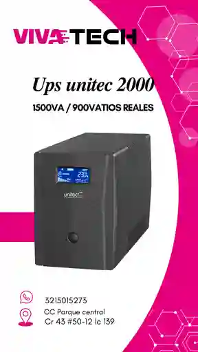 Ups 2000 - 1500va/900 Vatios Reales