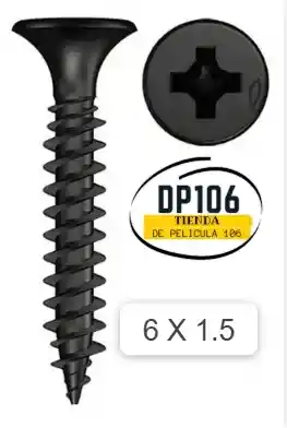Tornillo Drywall / Goloso 6 X 1.5 X 10 Und