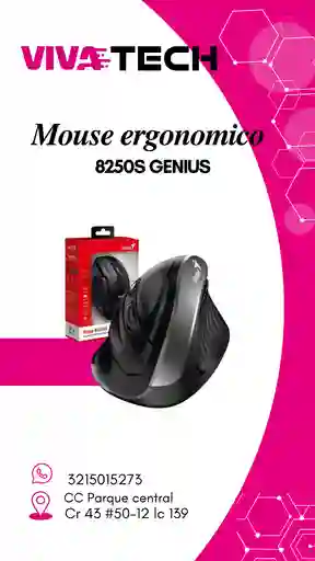 Mouse Ergonomico 8250s Genius