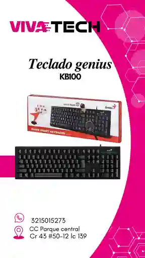 Teclado Genius Kb100