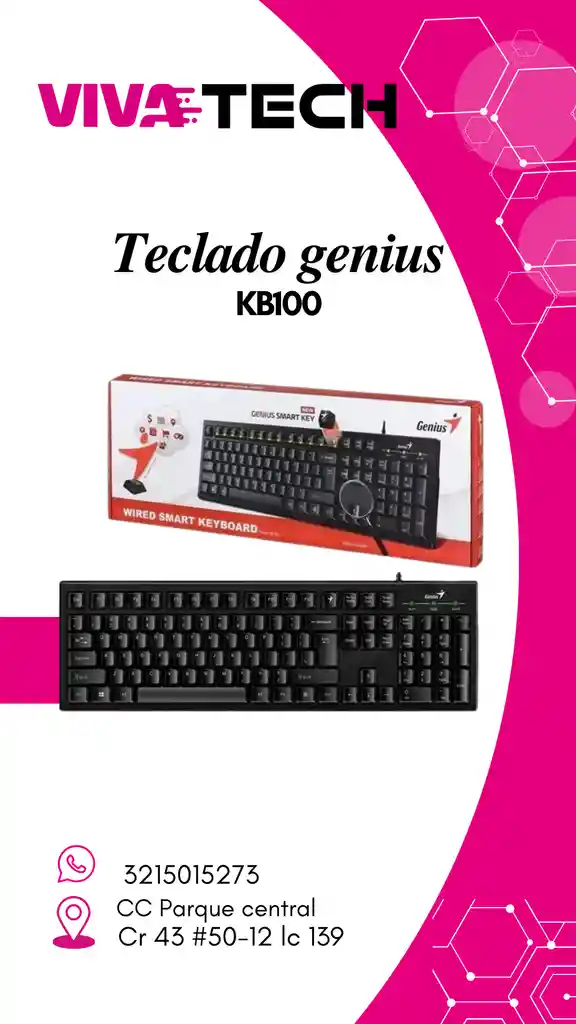 Teclado Genius Kb100