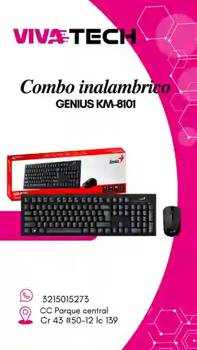 Combo Genius Km-8101 Inalambrico