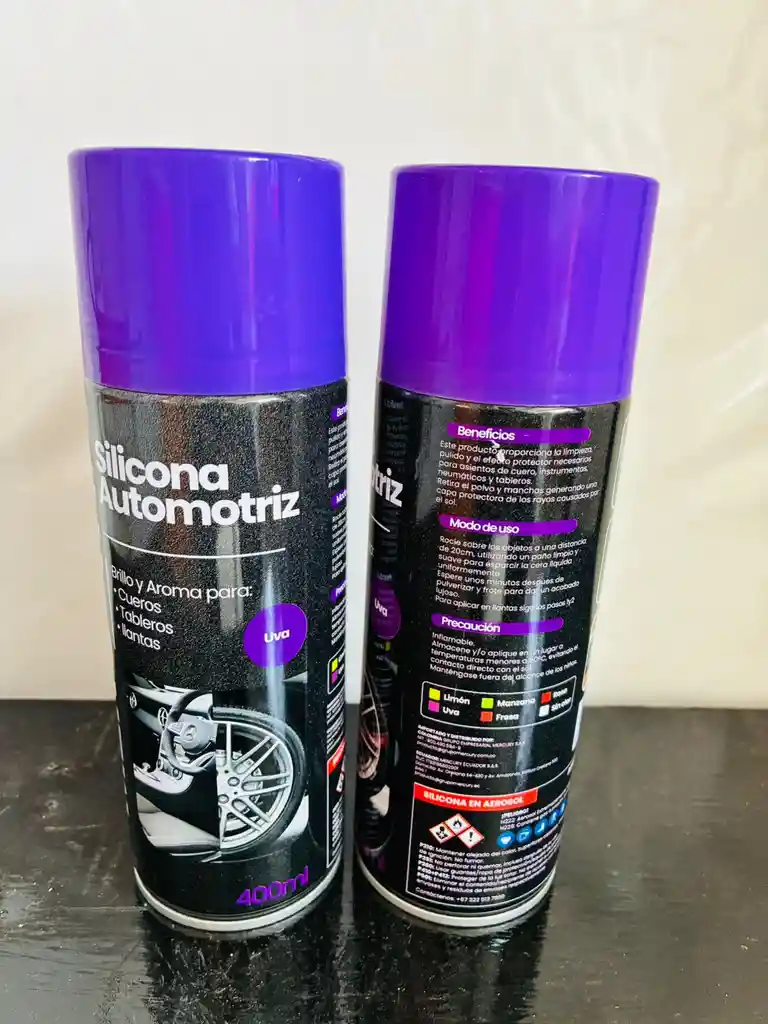 Silicona Automotriz Aroma Uva X 400ml