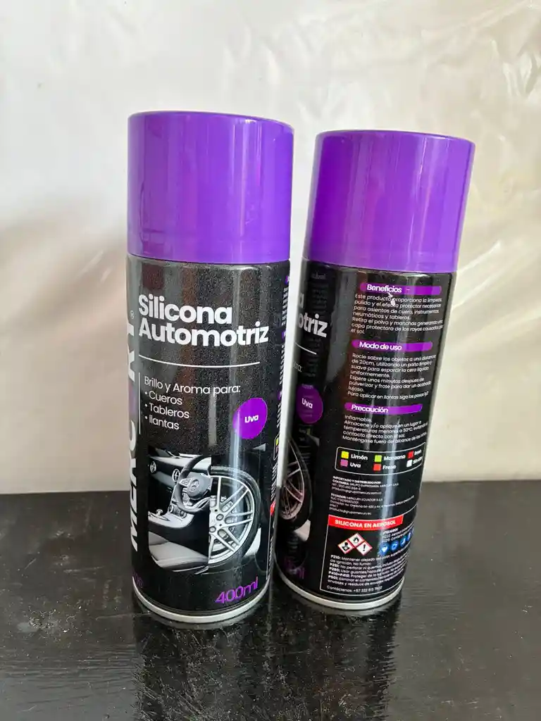Silicona Automotriz Aroma Uva X 400ml
