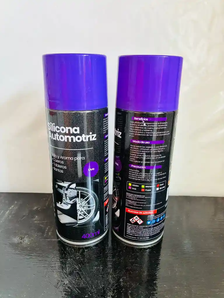Silicona Automotriz Aroma Uva X 400ml