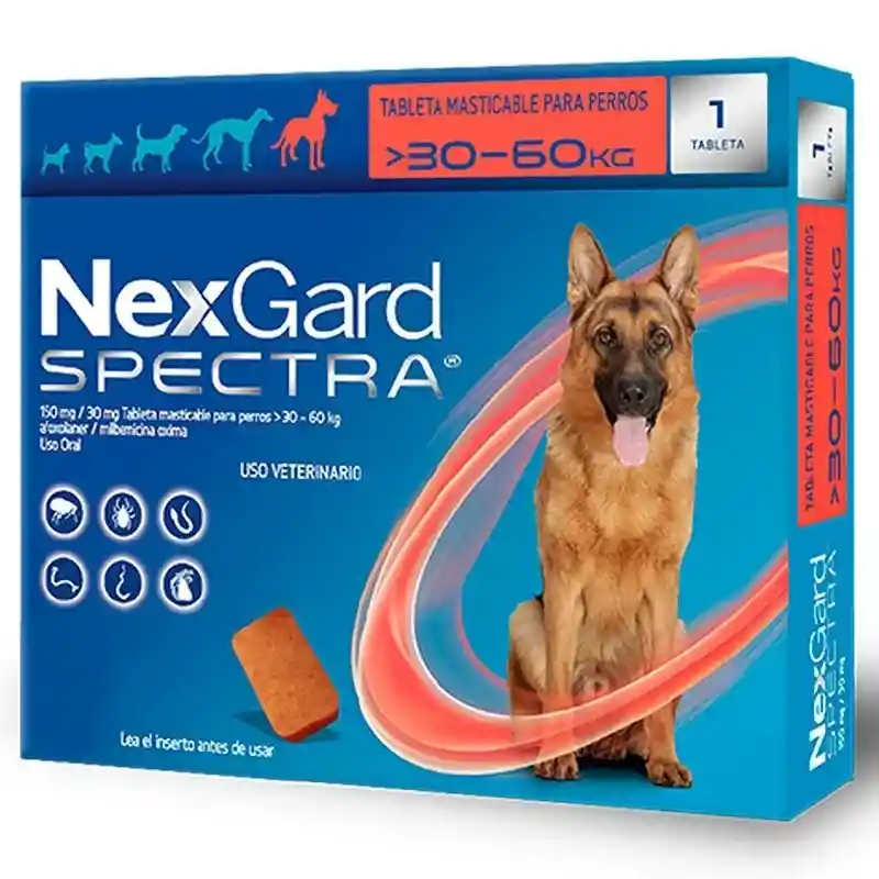 Nexgard Spectra Tableta Masticable Para Perros 30 - 60 Kg
