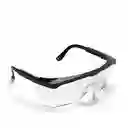 Gafas De Laboratorio Lentes De Seguridad Transparente Marco Negro Ajustables Para Adulto Y Niño