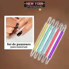 Kit Punzon Para Decoracion De Uñas Pedicure O Manicure Marca Star X5und