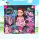 Juguete Muñeca Sirena Con Accesorios Luz Y Sonido