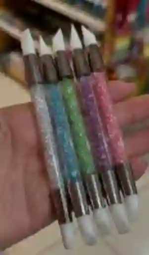 Pinceles Punta De Silicona Doble Punta Para Uñas