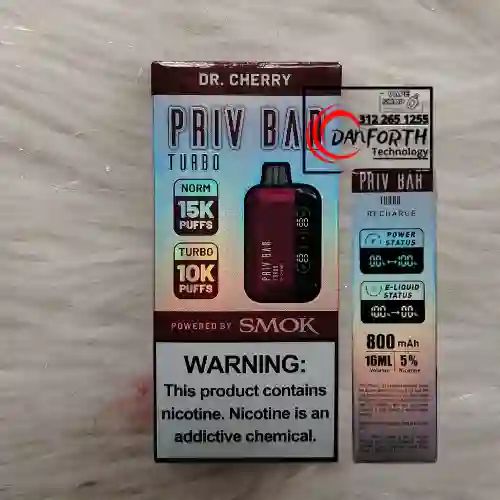 Vape Vuse 15000 Puffs Dr Cherry Turbo Pri Var 5%