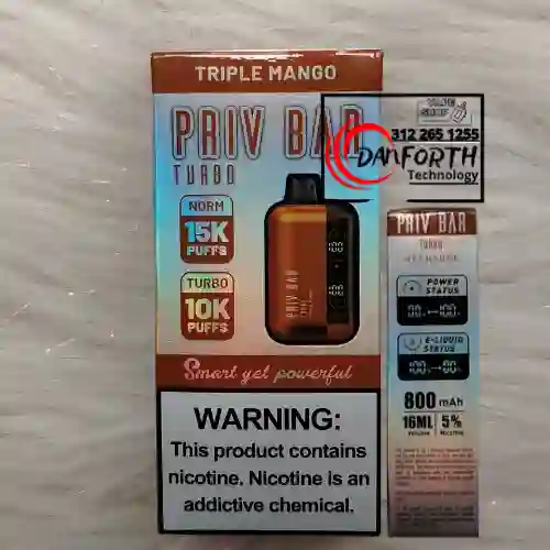 Vape Vuse 15000 Puffs Triple Mango Turbo Pv 5%