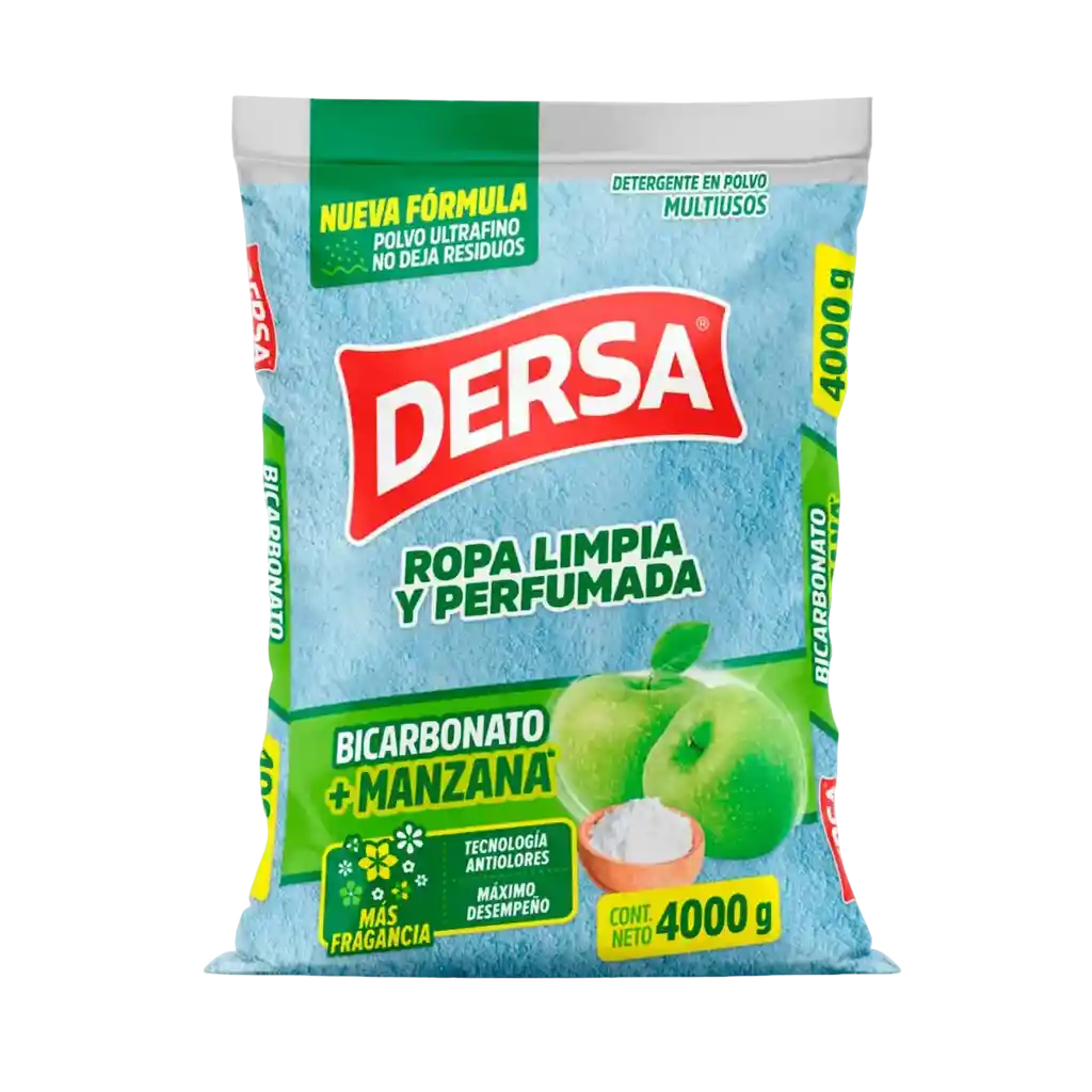 Detergente En Polvo As Multiusos Dersa - Bicarbonato Manzana