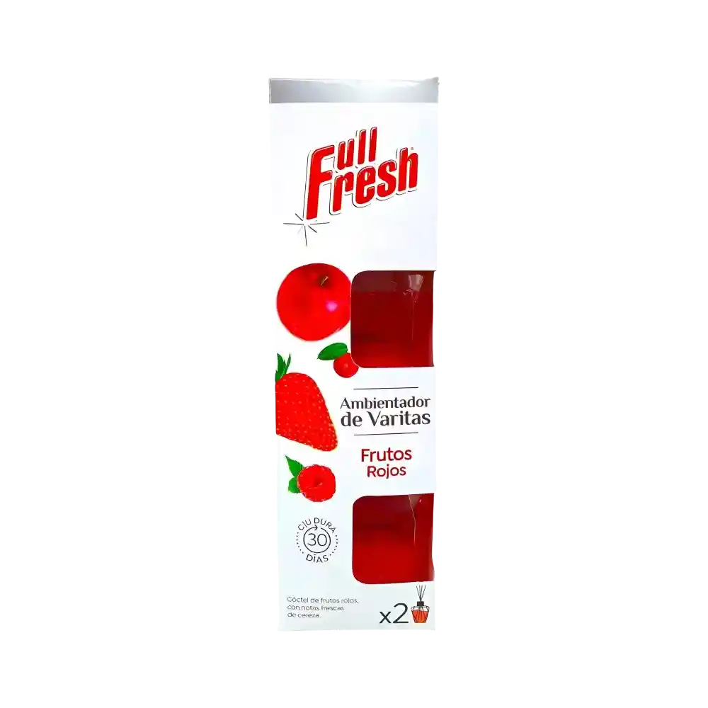 Ambientador En Varitas X2 Unidades Full Fresh - Frutos Rojos