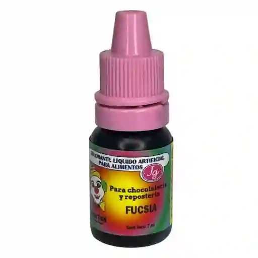 Colorante Alimento Vegetal Liquido Marca Payasito Color Fucsia