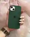Silicone Case Iphone 15 Verde Oscuro