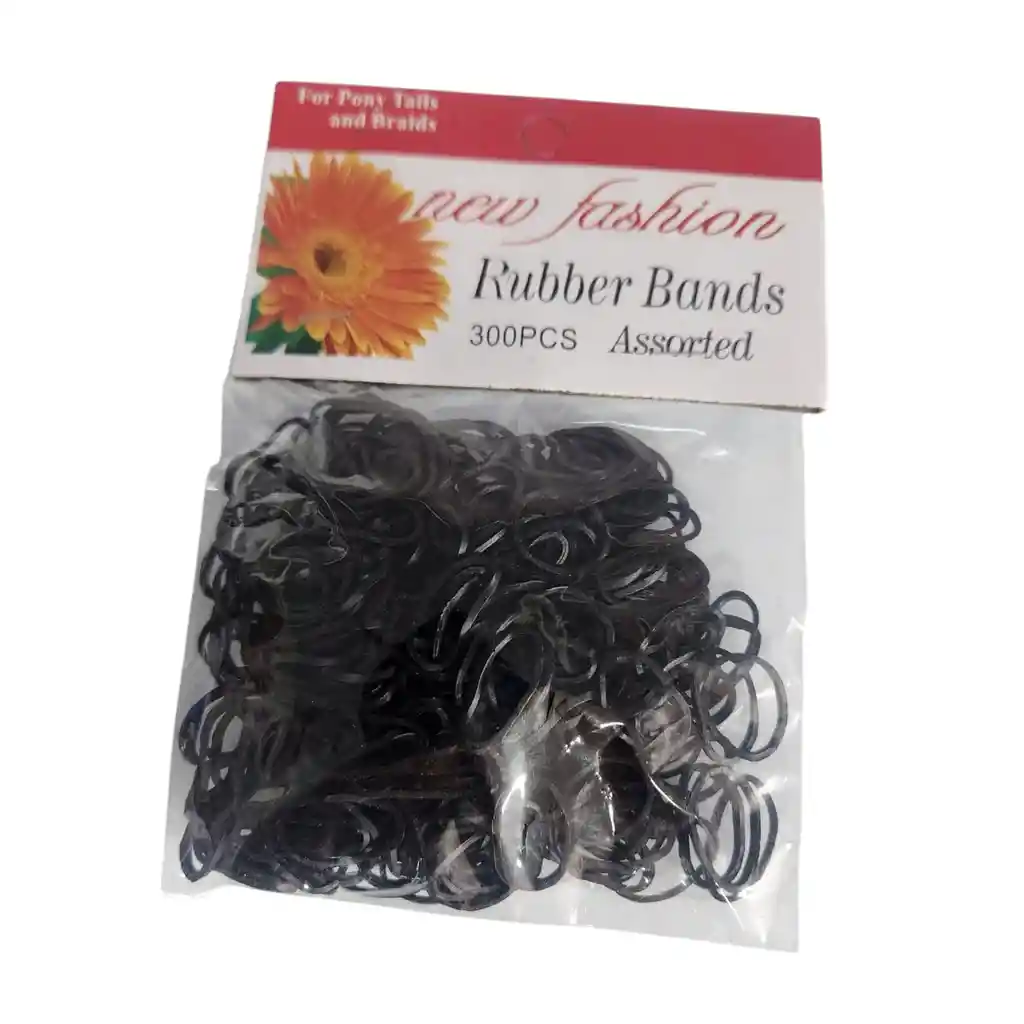 Cauchos Para El Cabello Color Negro