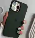 Silicone Case Iphone 15 Pro Max Verde Oscuro