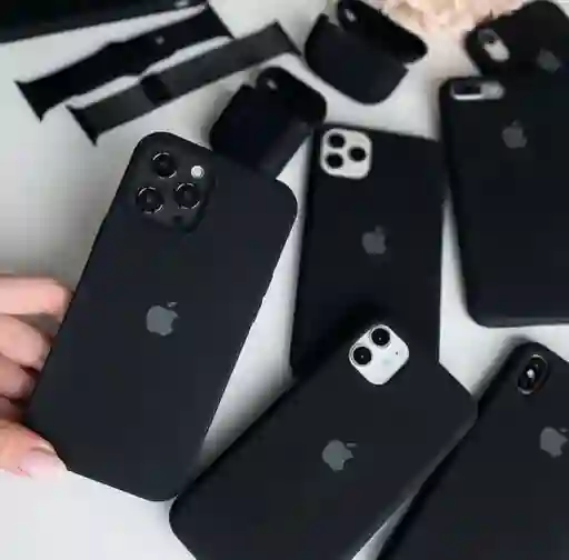 Silicone Case Iphone 15 Pro Max Negro