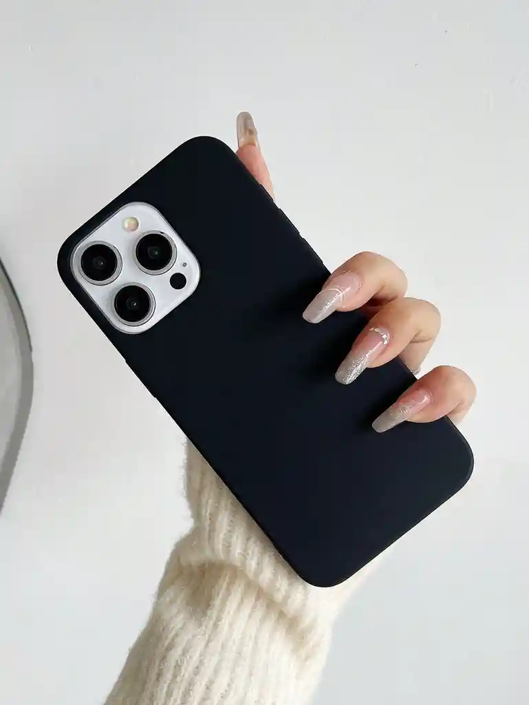 Silicone Case Iphone 15 Pro Max Negro