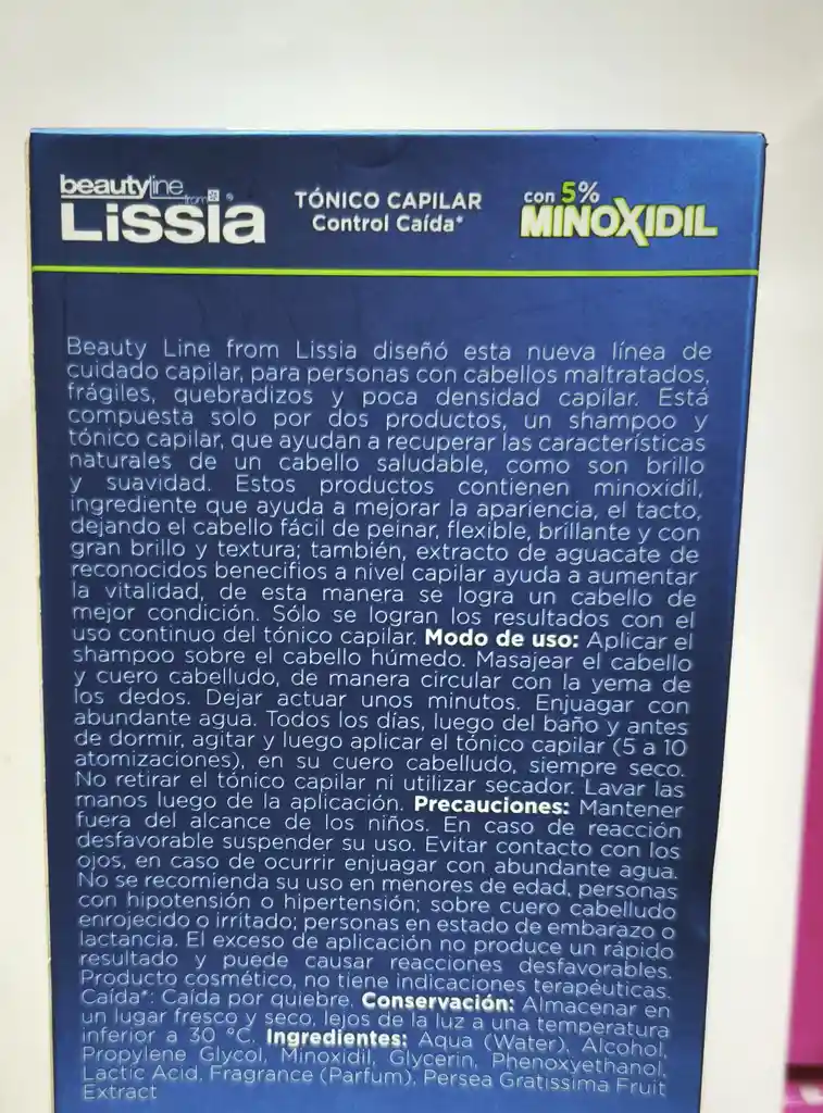 Lissia Tonico Capilar Minoxidil 2% 55 Ml
