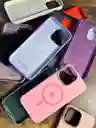 Silicone Case Magsafe Iphone 15 Pro Max Morado