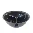Contenedor Doble Uso 24 Onz Negro - 3 Divisiones