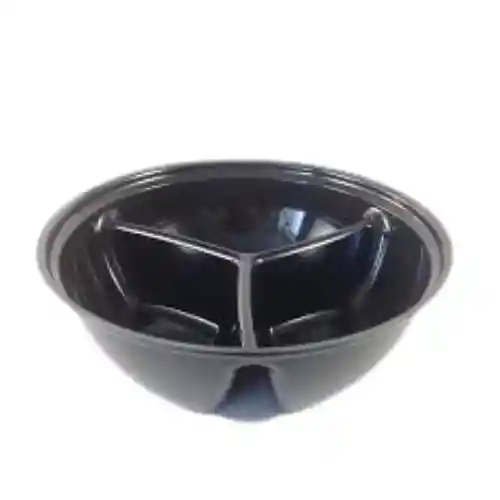 Contenedor Doble Uso 24 Onz Negro - 3 Divisiones