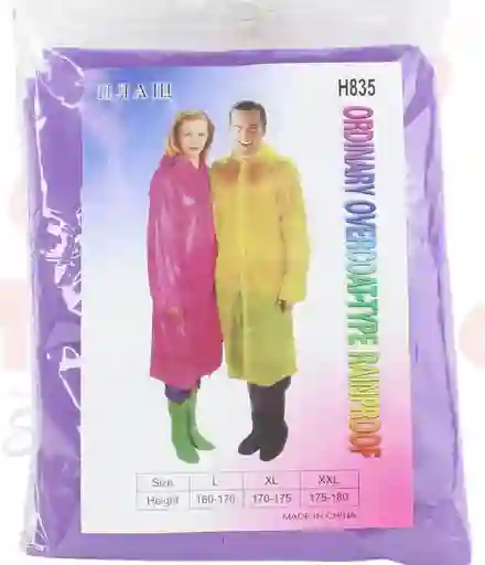 Capa Impermeable Talla Xxl