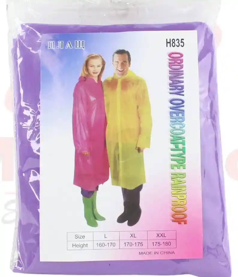 Capa Impermeable Talla Xxl